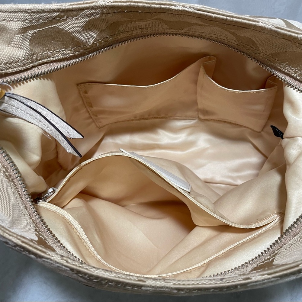 Coach Signature Hobo with Yellow Patent Leather Trim - Picture 10 of 14